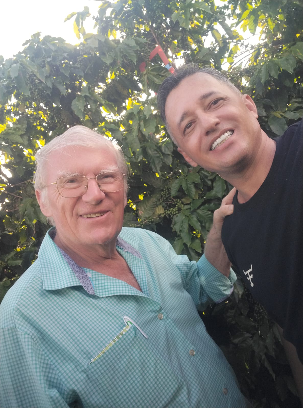 Elan Pianco e Alan McCracken durante consultoria de campo